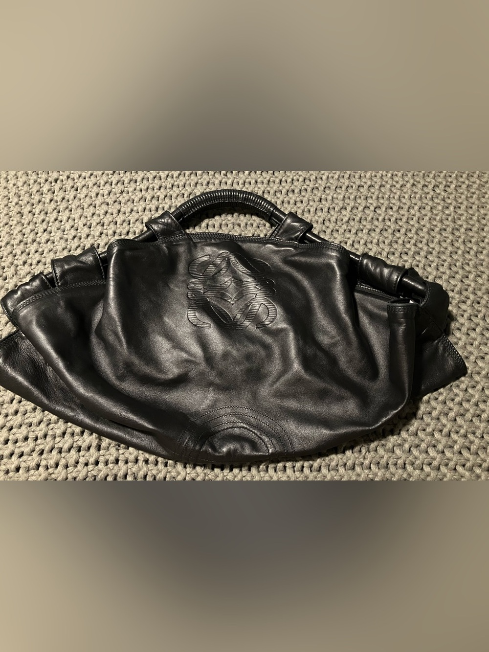 Loewe Nappa Aire black leather handbag